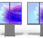 Мобильная стойка для уличного 55" QLED дисплея