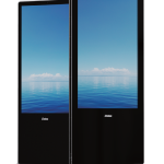 Напольный  рекламный дисплей с Digital Signage и емкостным сенсором MTG-750FSDS-IR